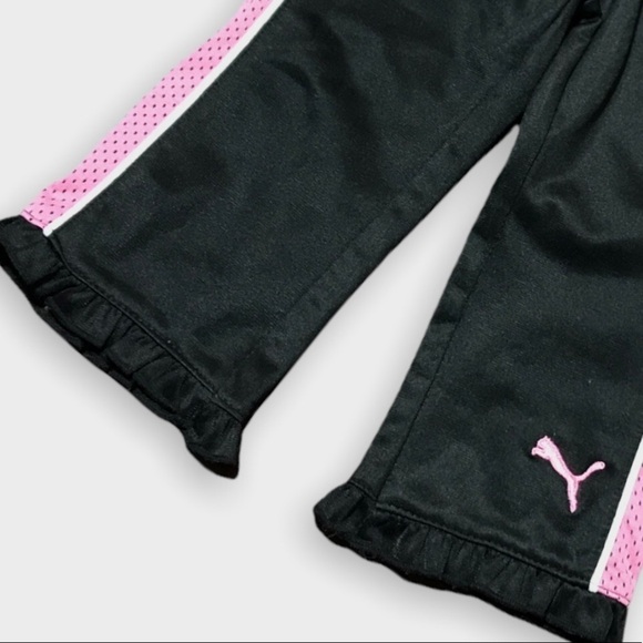 Puma Black GirlsTrack Pants - Picture 3 of 4